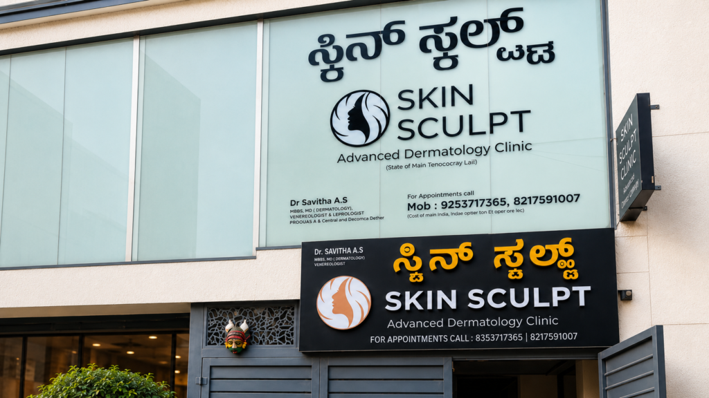 Dermatologist clinic in Bangalore offering advanced skin and hair care treatments